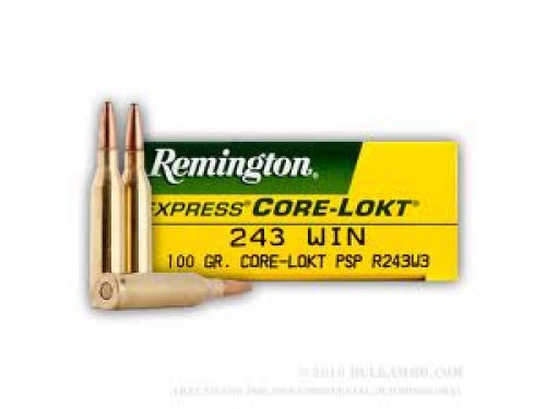 243 WIN Remington Core Lokt PSP/100Gr  